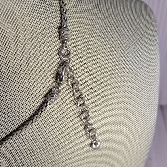 Brighton Eye Of The Tiger Retired Semiprecious Stone Pendant Necklace Rare - Picture 7 of 9